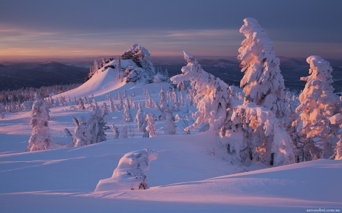 Красивые зимние пейзажи (100 обоев)