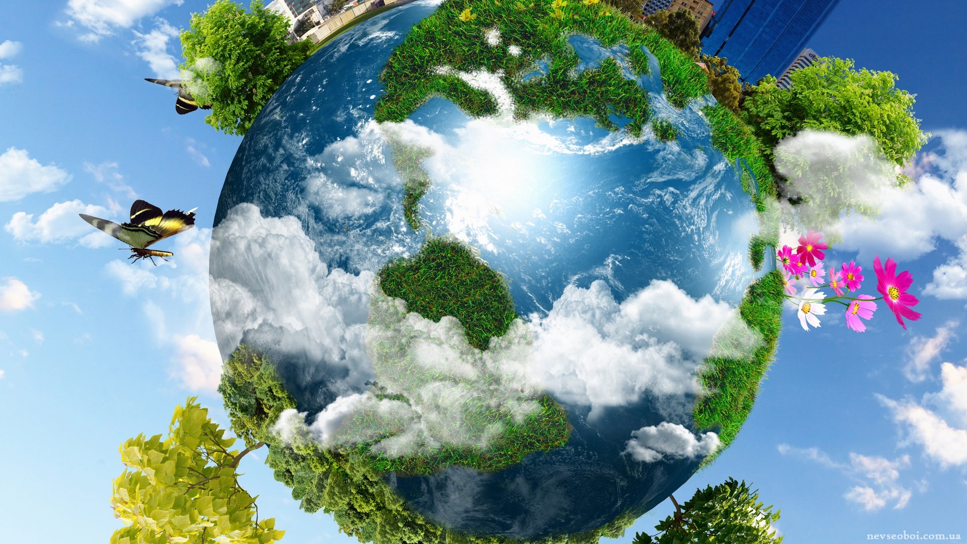 Природа земного шара. Экология. Экология планеты. Цветущая Планета земля. Земной шар.